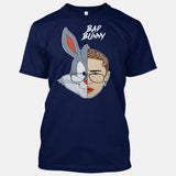 Bad Bunny / Bugs Art ADULT SIZES [Funny Latin Music T-shirt or Tank Top]-T-Shirt-Navy-Small-Over The Boardwalk Shirts