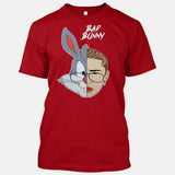 Bad Bunny / Bugs Art ADULT SIZES [Funny Latin Music T-shirt or Tank Top]-T-Shirt-Red-Small-Over The Boardwalk Shirts