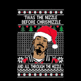 Twas the Nizzle Before Chrismizzle and all Through the Hizzle | Snoop Dog | Ugly Christmas Sweater [Unisex Crewneck Sweatshirt]-Over The Boardwalk Shirts