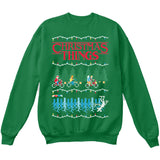 Stranger Christmas Things | TV Show | Ugly Christmas Sweater [Unisex Crewneck Sweatshirt]-Crewneck Sweater (Unisex)-Green-Small-Over The Boardwalk Shirts