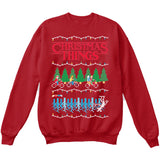 Stranger Christmas Things | TV Show | Ugly Christmas Sweater [Unisex Crewneck Sweatshirt]-Crewneck Sweater (Unisex)-Red-Small-Over The Boardwalk Shirts