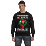 Ain't Nothin But A Christmas Party | Tupac 2Pac | Ugly Christmas Sweater [Unisex Crewneck Sweatshirt]-Over The Boardwalk Shirts