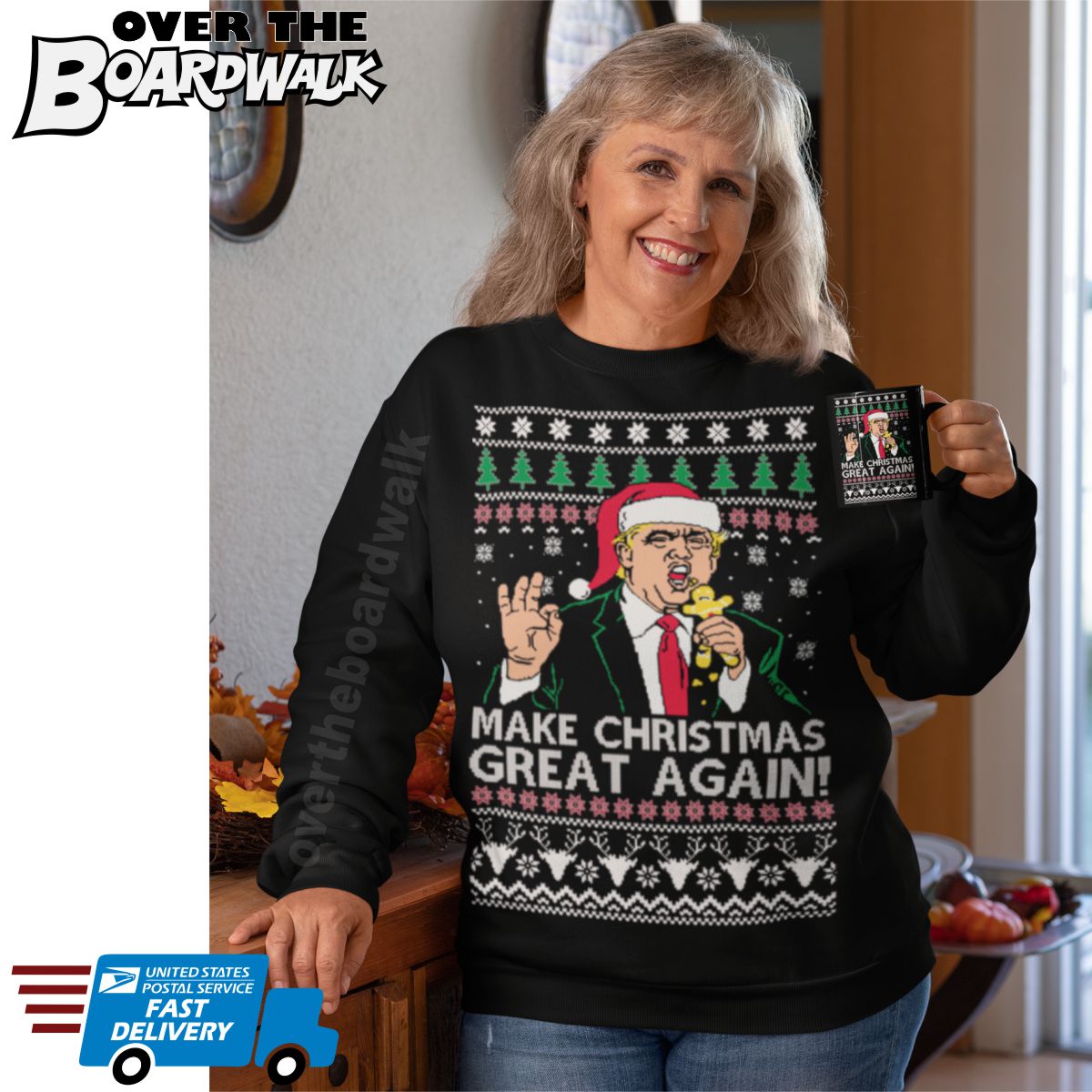 Donald Trump Make Christmas Great Again Ugly Christmas Sweater