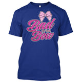 Bad to the Bow - Cheer | Cheerleading | Cheerleader [T-shirt]-T-Shirt-Royal Blue-Small-Over The Boardwalk Shirts