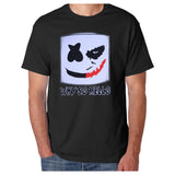 Joker Face Marshmello Smiley Face DJ Why So Mello **ADULT SIZES** [Music T-shirt]-Tees & Tanks-Black Tshirt-Small-Over The Boardwalk Shirts