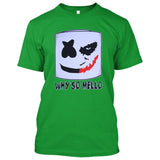 Joker Face Marshmello Smiley Face DJ Why So Mello **ADULT SIZES** [Music T-shirt]-Tees & Tanks-Kelly Green Tshirt-Small-Over The Boardwalk Shirts