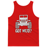 Got Mud? Off Road 4x4 Jeep Fans [T-shirt /Tank Top]-Tees & Tanks-Red Tank Top (men)-Small-Over The Boardwalk Shirts
