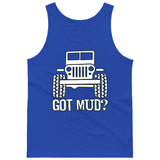Got Mud? Off Road 4x4 Jeep Fans [T-shirt /Tank Top]-Tees & Tanks-Royal Blue Tank Top (men)-Small-Over The Boardwalk Shirts