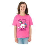 Born to be a Unicorn **Youth Sizes** [T-shirt] Kids/Children/Girls Sizes-T-Shirt-Pink-Youth X-Small (2-4)-Over The Boardwalk Shirts