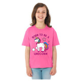 Born to be a Unicorn **Youth Sizes** [T-shirt] Kids/Children/Girls Sizes-T-Shirt-Pink-Youth X-Small (2-4)-Over The Boardwalk Shirts
