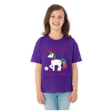 Born to be a Unicorn **Youth Sizes** [T-shirt] Kids/Children/Girls Sizes-T-Shirt-Purple-Youth X-Small (2-4)-Over The Boardwalk Shirts