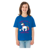 Born to be a Unicorn **Youth Sizes** [T-shirt] Kids/Children/Girls Sizes-T-Shirt-Royal Blue-Youth X-Small (2-4)-Over The Boardwalk Shirts