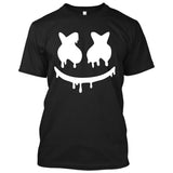 Dripping Bleeding Marshmello Smiley Face **Youth Sizes** [Music T-shirt] Kids/Children Sizes-T-Shirt-Black (White Print)-Youth X-Small (2-4)-Over The Boardwalk Shirts