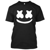 Marshmello Smiley Face **Youth Sizes** [Music T-shirt] Kids/Children Sizes-T-Shirt-Black (White Print)-Youth X-Small (2-4)-Over The Boardwalk Shirts