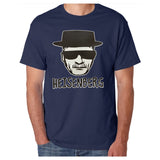 TV Heisenberg Walt White Sketch Art Sunglasses & Hat [T-Shirt / Tank Top]-Tees & Tanks-Navy Tshirt-Small-Over The Boardwalk Shirts