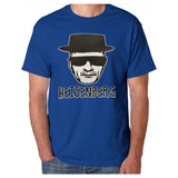 TV Heisenberg Walt White Sketch Art Sunglasses & Hat [T-Shirt / Tank Top]-Tees & Tanks-Royal Blue Tshirt-Small-Over The Boardwalk Shirts