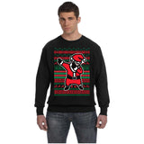 DABBING SANTA | Dabbing Santa Claus | Ugly Christmas Sweater [Unisex Crewneck Sweatshirt]-Over The Boardwalk Shirts