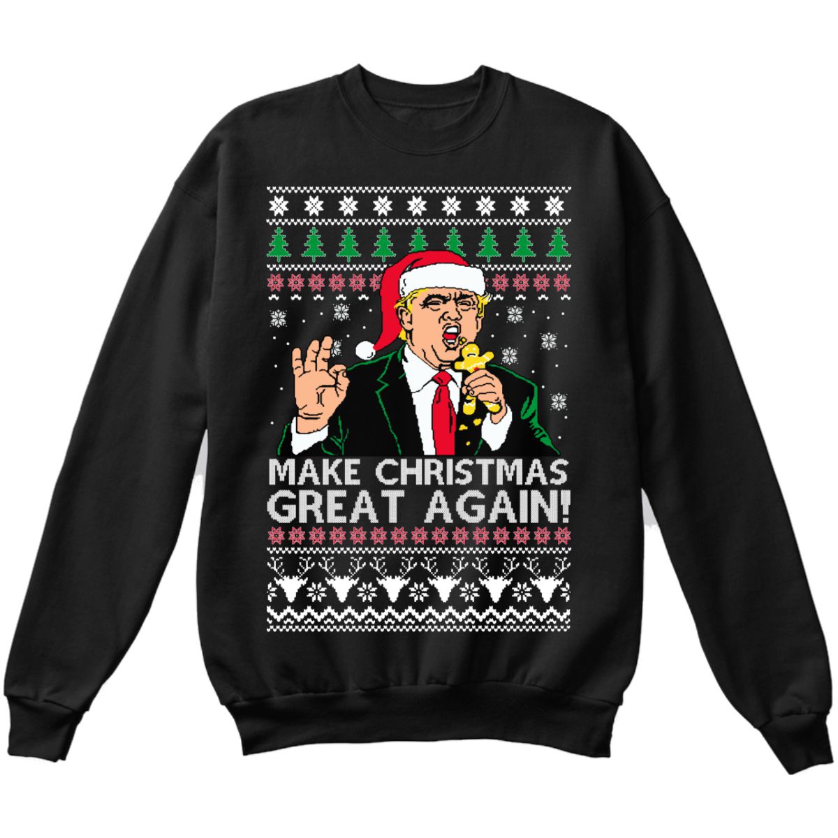 Dagelijks kerst-Tshirt heren trump make Christmas Great Again