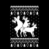 HUMPING REINDEERS | Humping Deers | Ugly Christmas Sweater [Unisex Crewneck Sweatshirt]-Over The Boardwalk Shirts