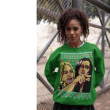 Woman Yelling at Cat MEME | Ugly Christmas Sweater [Unisex Crewneck Sweatshirt]