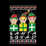 SANTA SQUAD | Elves Friends Logo | Ugly Christmas Sweater [Unisex Crewneck Sweatshirt]-Over The Boardwalk Shirts