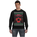Stranger Things Demogorgon | TV Show | Ugly Christmas Sweater [Unisex Crewneck Sweatshirt]-Over The Boardwalk Shirts