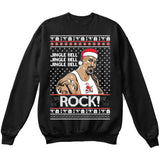 Jingle Bell Jingle Bell Rock | The Rock | Ugly Christmas Sweater [Unisex Crewneck Sweatshirt]