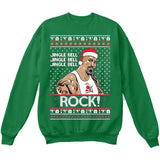 Jingle Bell Jingle Bell Rock | The Rock | Ugly Christmas Sweater [Unisex Crewneck Sweatshirt]