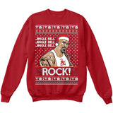 Jingle Bell Jingle Bell Rock | The Rock | Ugly Christmas Sweater [Unisex Crewneck Sweatshirt]