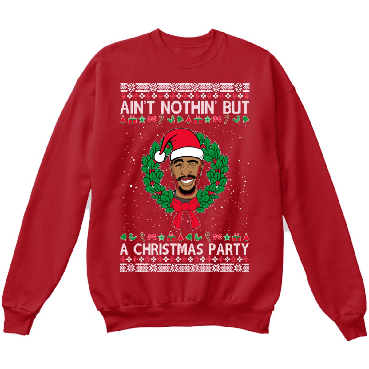 2pac christmas sweater hotsell