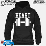 Beauty and Beast - "Beast" [T-shirt/Hoodie/Tank Top]-Hoodie-Black-Over The Boardwalk Shirts