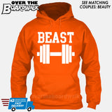 Beauty and Beast - "Beast" [T-shirt/Hoodie/Tank Top]-Hoodie-Orange-Over The Boardwalk Shirts