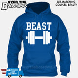 Beauty and Beast - "Beast" [T-shirt/Hoodie/Tank Top]-Hoodie-Royal Blue-Over The Boardwalk Shirts