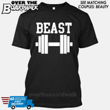 Beauty and Beast - "Beast" [T-shirt/Hoodie/Tank Top]-T-Shirt-Black-Over The Boardwalk Shirts