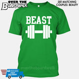 Beauty and Beast - "Beast" [T-shirt/Hoodie/Tank Top]-T-Shirt-Kelly Green-Over The Boardwalk Shirts