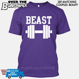 Beauty and Beast - "Beast" [T-shirt/Hoodie/Tank Top]-T-Shirt-Purple-Over The Boardwalk Shirts