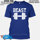Beauty and Beast - "Beast" [T-shirt/Hoodie/Tank Top]-T-Shirt-Royal Blue-Over The Boardwalk Shirts