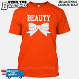 Beauty and Beast - "Beauty" [T-shirt/Hoodie]-T-Shirt-Orange-Over The Boardwalk Shirts