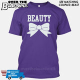 Beauty and Beast - "Beauty" [T-shirt/Hoodie]-T-Shirt-Purple-Over The Boardwalk Shirts