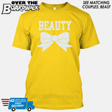 Beauty and Beast - "Beauty" [T-shirt/Hoodie]-T-Shirt-Yellow-Over The Boardwalk Shirts