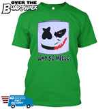 Joker Face Marshmello Smiley Face DJ Why So Mello **YOUTH SIZES** [Music T-shirt]-Over The Boardwalk Shirts