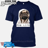 Pug Life [T-shirt/Tank Top]-T-Shirt-Navy-Small-Over The Boardwalk Shirts