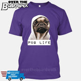 Pug Life [T-shirt/Tank Top]-T-Shirt-Purple-Small-Over The Boardwalk Shirts