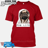 Pug Life [T-shirt/Tank Top]-T-Shirt-Red-Small-Over The Boardwalk Shirts
