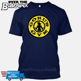 GOKU'S GYM DBZ Gold's Logo Funny Parody [T-shirt/Tank Top]-T-Shirt-Navy-Small-Over The Boardwalk Shirts