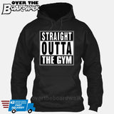 Straight Outta the Gym [T-shirt/Hoodie/Tank Top]-Hoodie-Black-Over The Boardwalk Shirts