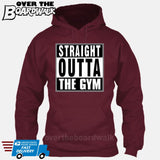 Straight Outta the Gym [T-shirt/Hoodie/Tank Top]-Hoodie-Maroon-Over The Boardwalk Shirts