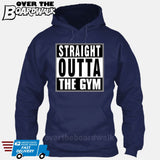 Straight Outta the Gym [T-shirt/Hoodie/Tank Top]-Hoodie-Navy-Over The Boardwalk Shirts