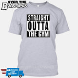 Straight Outta the Gym [T-shirt/Hoodie/Tank Top]-T-Shirt-Heather Grey-Over The Boardwalk Shirts