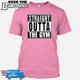 Straight Outta the Gym [T-shirt/Hoodie/Tank Top]-T-Shirt-Pink-Over The Boardwalk Shirts